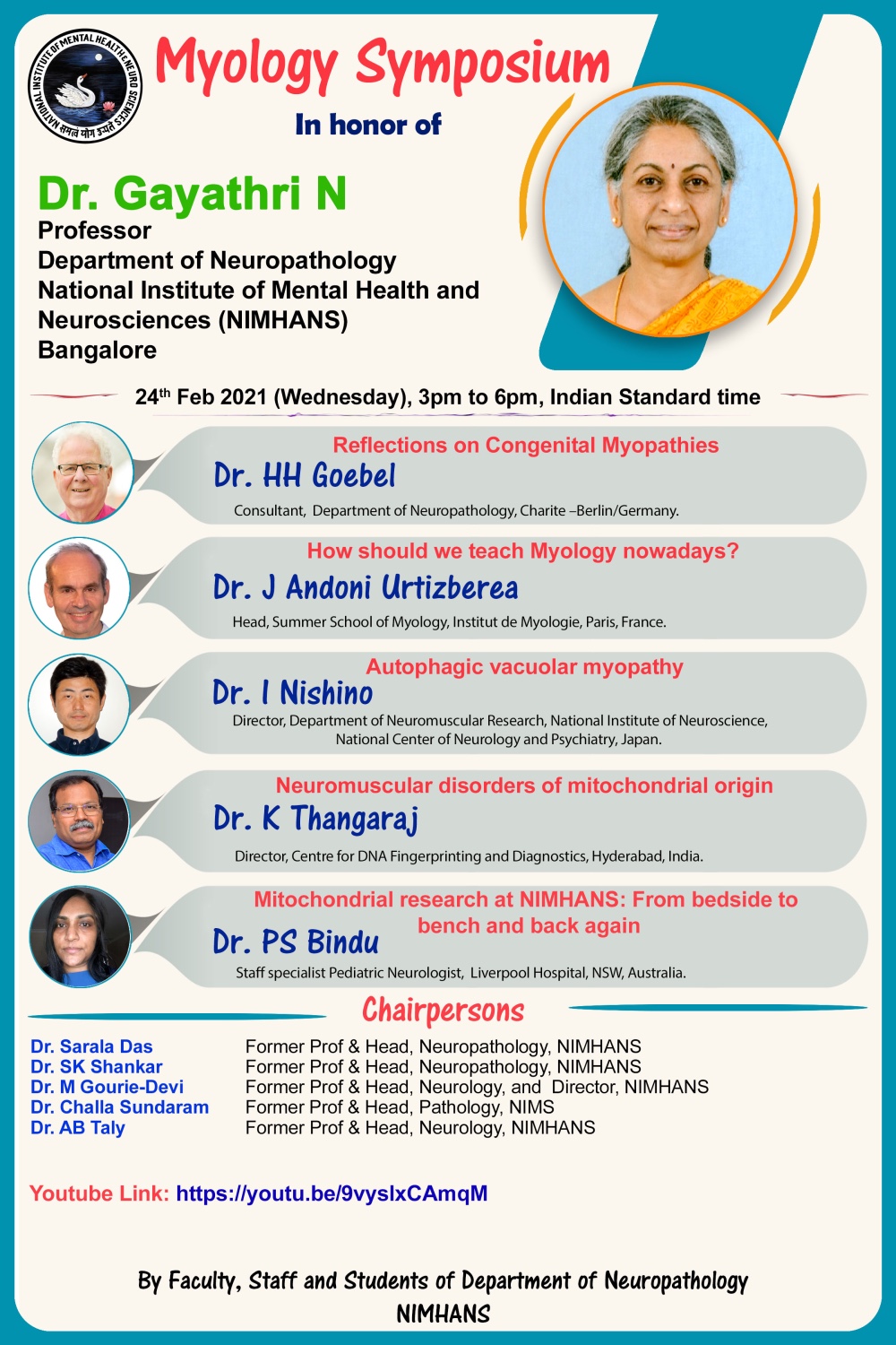 Myology Symposium in honour of Dr. Gayatri